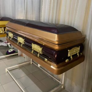 Gold Brown Majestic Rest Casket