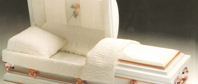 PEARL ROSE Steel Casket