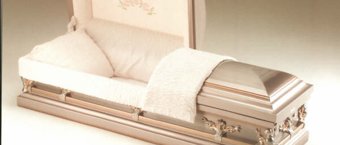 TEAROSE Steel Casket