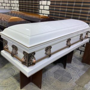 Celestial White Cathedral Casket